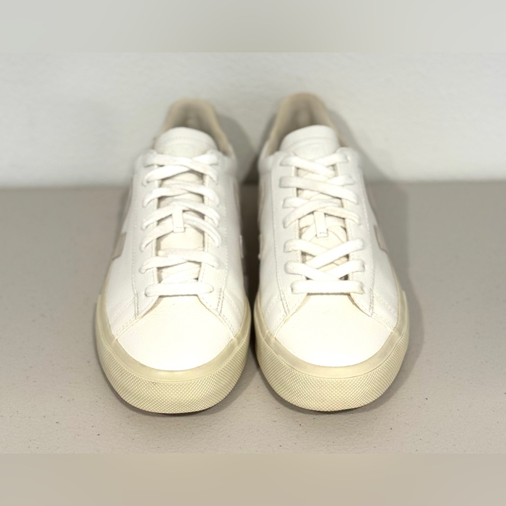 Veja Campo Chromefree Leather Sneakers White Sz: 39 - Picture 5 of 13